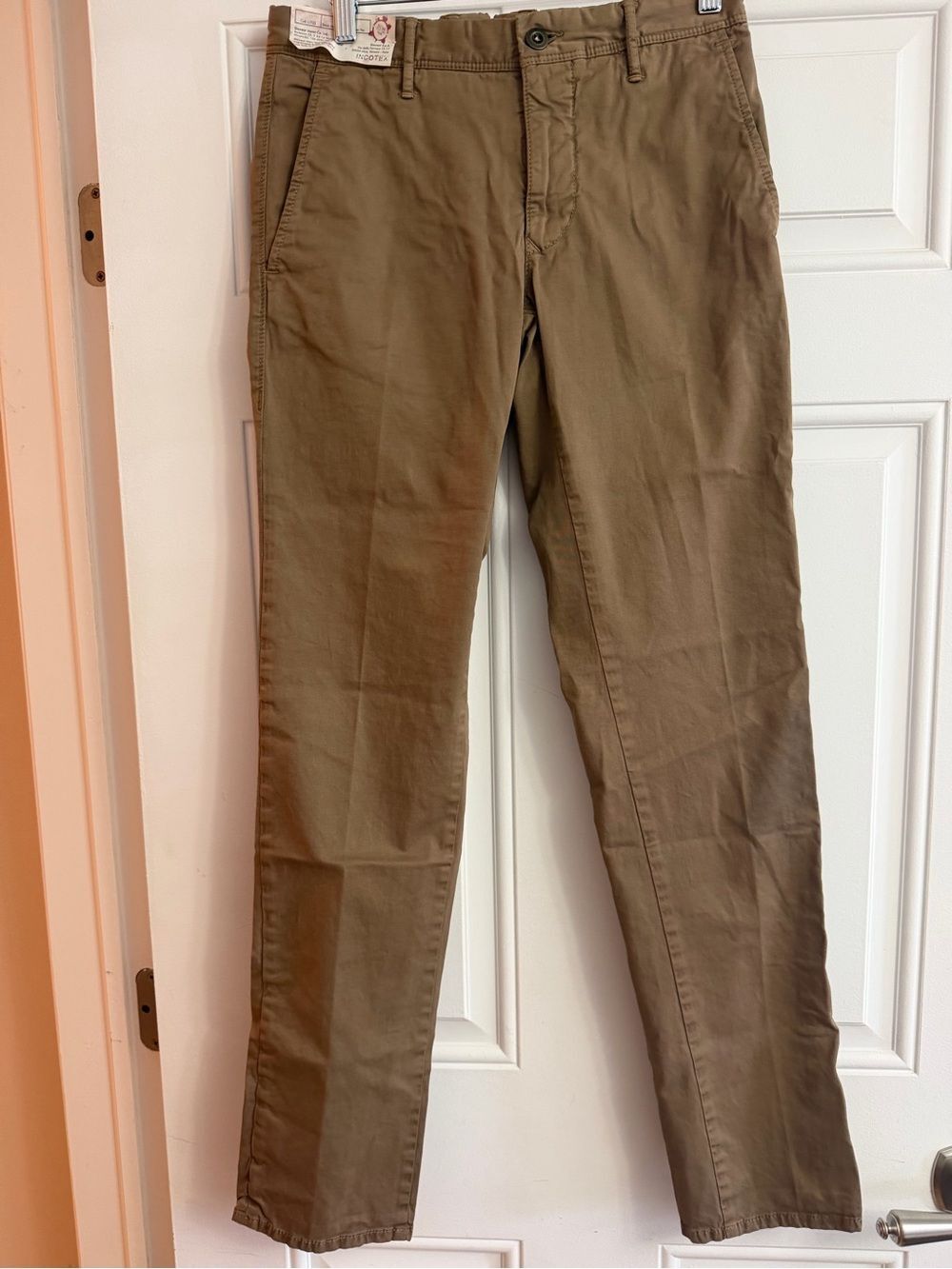 Incotex Men’s Slim Fit Stretch Chino Pants Size 29 NWT Italy